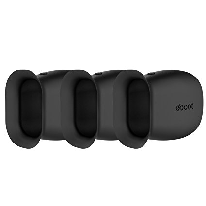 eBoot Silicone Skins Cover Protective Skin for Arlo Pro Smart Security Wire-Free Cameras, 3 Pack, Black