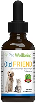 Pet Wellbeing - Old Friend for Senior Cats - Natural Support for Senior Cats - 2oz(59ml)