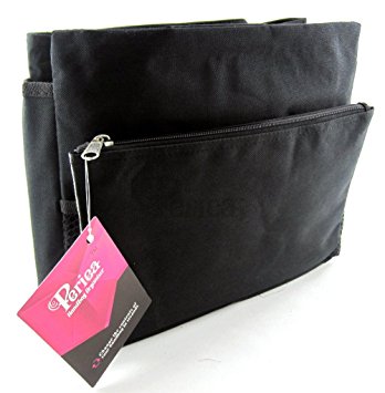 Periea - Handbag Organiser - Large - 7 Compartments - Tera (Black)