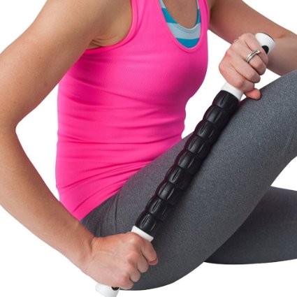 Muscle Roller Stick - Professional Grade Trigger-Point Design - Massages Soothes Refreshes And Invigorates - Fits Conveniently Inside Your Sports Bag