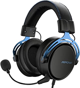 Mpow PS4 Headset Xbox one, Air SE Gaming Headset with mic, Over-Ear Gaming Headphones with 3D Surround Sound, In-Line Control, Multi-Platform Headset for PC/PS4/Xbox One/Switch