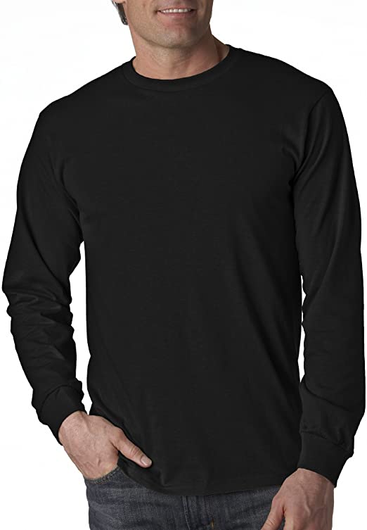 Fruit of the Loom Men's Long Sleeve Cotton T-Shirt