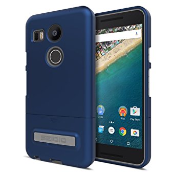 Seidio® SURFACE with Metal Kickstand Case for the LG Nexus 5X [New Design] [Slim & Sleek] - Royal Blue