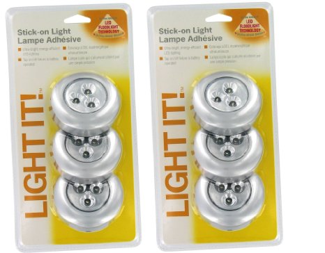 Stick-On Battery Tap Light (Pack of 2)