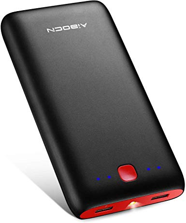 Aibocn 20000 Portable Charger, 20000mAh Power Bank with Flashlight High-Capacity External Battery Compatible with iPhone, Samsung, iPad, and More