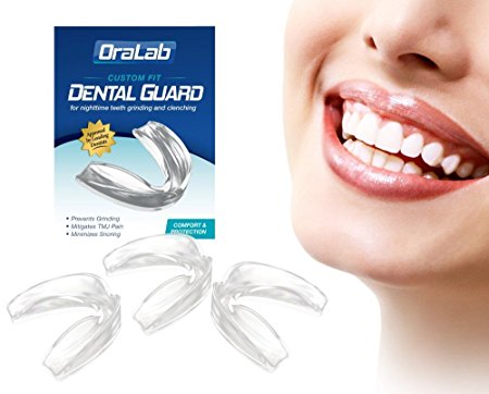 OraLab Teeth Grinding MouthGaurd - Includes 3 Customizable for Comfort Dental Guards - Hygienic, FDA Approved Soft Material