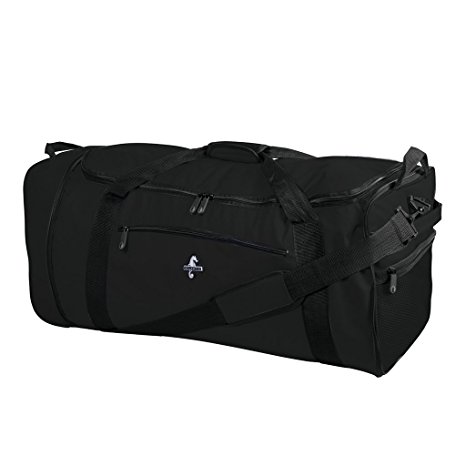 Atlantic Fold Away 32-Inch Wheeled Duffle, Black, Checked - Large