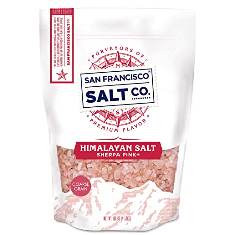 Sherpa Pink Himalayan Salt - 10 lbs. Coarse Bulk Bag - For Grinders and Salt Mills