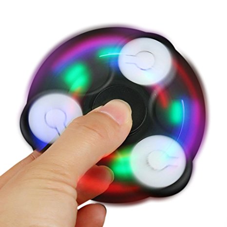 LED Light Fidget Hand Spinner Torqbar Finger Toy EDC Focus Gyro Fast Shipping