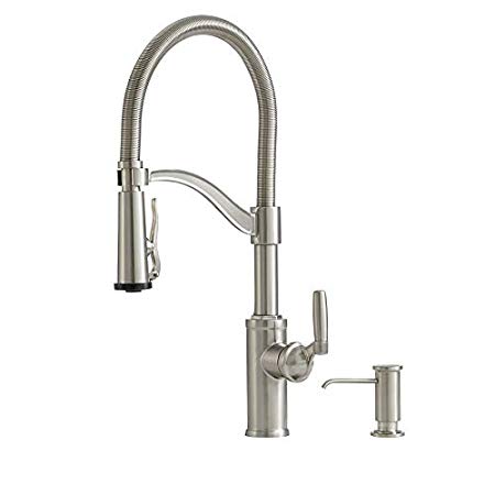 Giagni Pompa Stainless Steel 1-Handle Pull-Down Kitchen Faucet