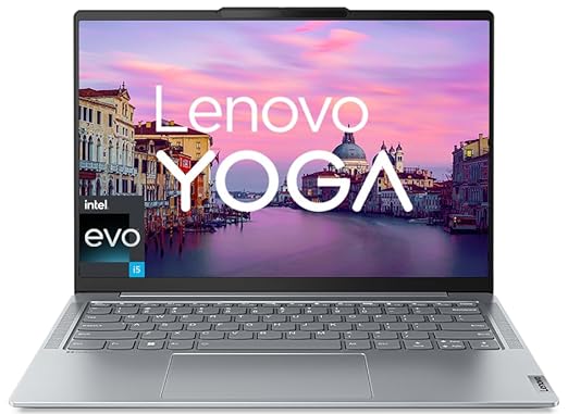 Lenovo Yoga Slim 6 Intel Core i5 1240P 14"(35.5cm) 2.2K 300Nit Laptop (16GB/512GB SSD/60Hz Refresh/Win 11/Office 2021/Backlit KB/1Yr Warranty/Alexa/3 Month Game Pass/Storm Grey/1.35Kg), 82WU0095IN