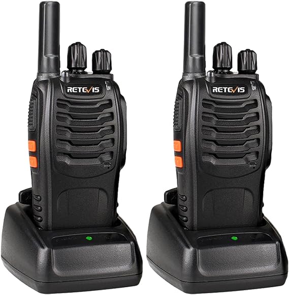 Retevis H777 Walkie Talkies Long Range Built-in LED Flashlight Charger Dock Rechargeable Walkie Talkie for Adults 2 Way Radios Long Range Famliy Outdoor Hiking(2 Pack)