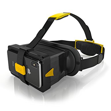 MOGO -Patented New Generation of Virtual Reality Headset for iPhone and Android (Yellow)