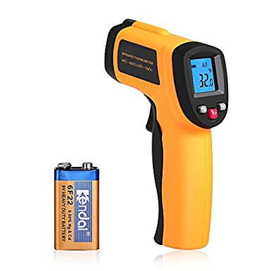 Homgrace Temperature Gun Laser Non-Contact Infrared Thermometer -58℉~788℉ - Accurate Digital Surface IR Thermometer for Precise Aiming