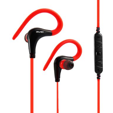Airsspu Bluetooth HeadphonesLightweight Wireless Stereo Sportsrunning and Gymexercise Sweatproof Headsets In-ear Earbuds Earphones With MicrophoneRed