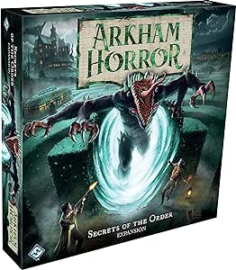 Arkham Horror Secrets of The Order Board Game Expansion - New Investigators, Scenarios, and Horrors! Cooperative Mystery Game, Ages 14 , 1-6 Players, 2-3 Hour Playtime, Made by Fantasy Flight Games