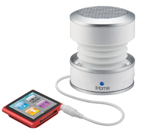 iHome iHM61 35mm Aux Color Changing Portable Mono Speaker