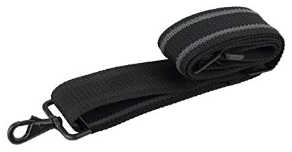 Made in USA Black Heavy Duty Grip Strip Replacement Shoulder Luggage Travel Bag Strap 2" W x 60" L