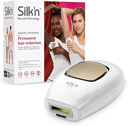 Silk'n Infinity Premium 500,000 Light Pulses IPL eHPL Technology 2 in 1 Permanent Hair Removal White