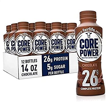 Core Power Fairlife High Protein Milk Shake, Chocolate, 14 FL Oz Pack of 12