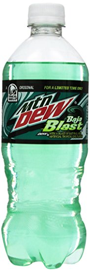 Mountain Dew Baja Blast 20-ounce Bottle - Limited Edition