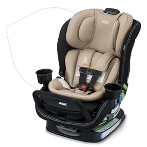 Britax Poplar S Convertible Car Seat, 2-in-1 Car Seat with Slim 17-Inch Design, ClickTight Technology, Sand Onyx