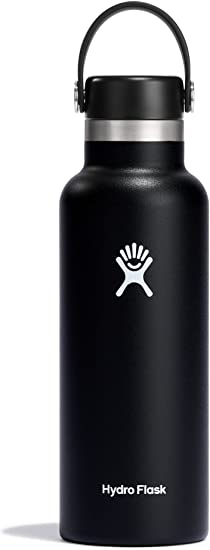 Hydro Flask Standard Mouth Flex Cap Bottle - Stainless Steel Reusable Water Bottle - Vacuum Insulated, Dishwasher Safe, BPA-Free, Non-Toxic