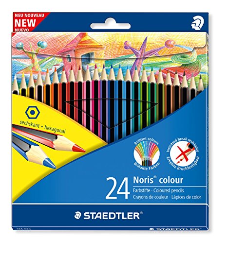 Staedtler 185 C24 Noris Colour Colouring Pencil - Assorted Colours