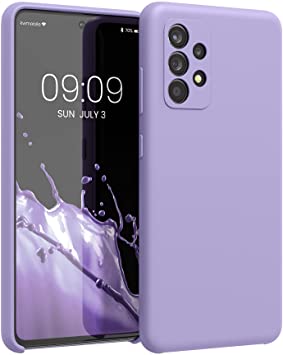 kwmobile Carcasa Compatible con Samsung Galaxy A52 / A52 5G / A52s 5G - Funda de Silicona para móvil - Cover Trasero en Lavanda