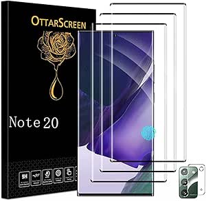 Galaxy Note 20 Screen Protector, 3 Pack Tempered Glass Screen Protector, 1 Pack Camera Lens Protector, 9H Hardness Tempered Glass Screen Protector for Samsung Galaxy Note 20 5g【3 1 Pack 】