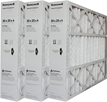 Genuine Honeywell 20 x 25 Part # FC100A1037 MERV 11 Size 19 7/8" x 24 3/4" x 4 3/8" Case of 3