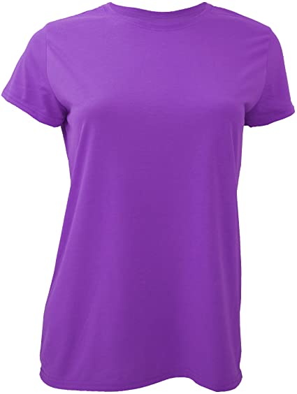 Gildan Ladies/Womens Core Performance Sports Short Sleeve T-Shirt (M) (Purple)