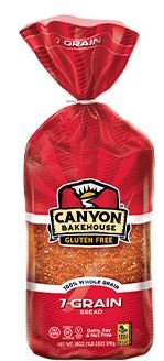 Canyon Bakehouse Gluten Free San Juan 7 Grain Bread 18oz. (Pack of 4)