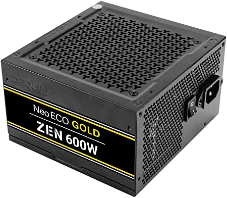 Antec Neoeco Zen Series NE600G Zen 600W ATX12V 2.4 80 Plus Gold Certified Non-Modular Active PFC Power Supply