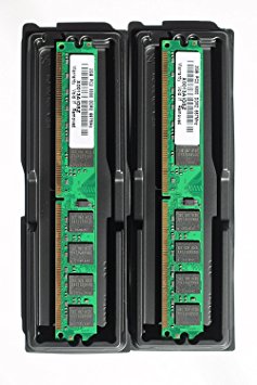 2GB kit (2x1GB) DDR2 PC2-5300 DESKTOP Memory Modules (240-pin DIMM, 667MHz)