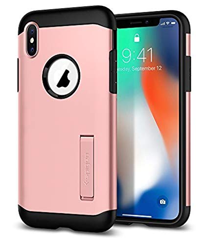 Spigen Apple iPhone X Slim Armor Case - Rose Gold