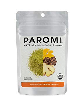 Paromi Tea Matcha With Turmeric, Ginger & Cinnamon, 1.23 Oz