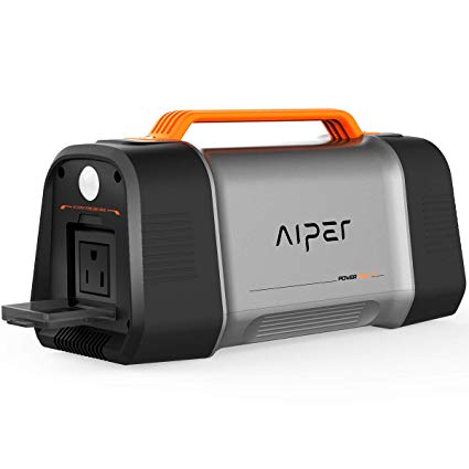 AIPER Portable Power Station Flash 150, 173Wh Solar Generator Lithium Battery Backup Power Supply with 110V AC Outlet, QC3.0 USB, 2 DC Ports, Car Port, LED Flashlight for Home Emergency Camping
