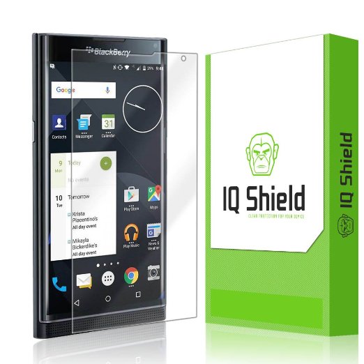 IQ Shield LiQuidSkin - BlackBerry Priv Screen Protector and Warranty Replacements - HD Ultra Clear Film - Protective Guard - Extremely Smooth  Self-Healing  Bubble-Free Shield