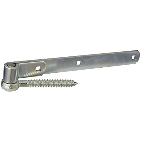 National Hardware N129-767 290BC Screw Hook/Strap Hinges in Zinc plated, 2 pack
