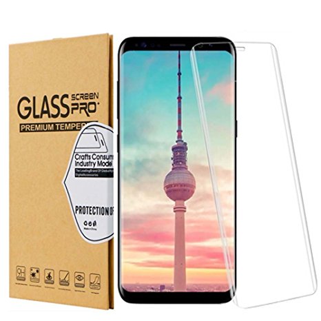 Galaxy S8 Plus Screen Protector,Galaxy S8 Plus Tempered Glass, S8 Plus Screen Protector 3D Curved Full Coverage Glass Screen Protector for Samsung Galaxy S8 Plus