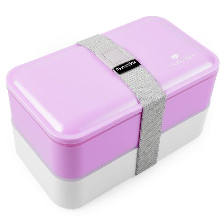 Pretty Bento Box/Bento Lunch Box (Light Pink) Multi-Compartment Bento Boxes with Utensils