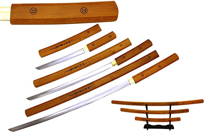 Snake Eye Tactical Shirasaya Wooden Samurai Sword Set Katana