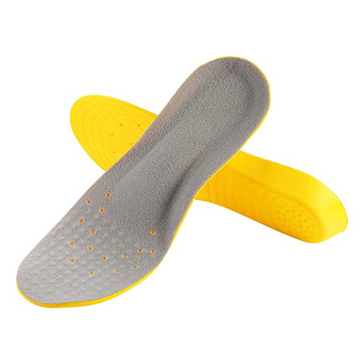 UYGHHK Shoe Insoles Shoe Inserts, Orthotic Insoles, Memory Foam Insoles Arch Support Shock Absorption Insoles, Best Insoles for Men and Women (Men 6-9 or Women 7-11)