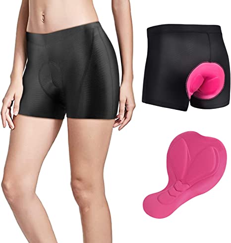 CYCWEAR Cycling Underwear Shorts Women's 3D Padded Bicycle Bike Riding Shorts for Outdoor Sport