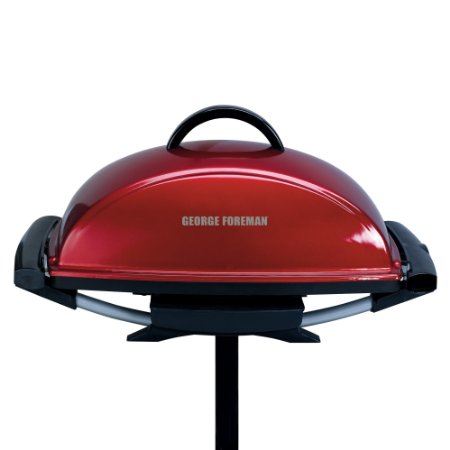 George Foreman GFO201R IndoorOutdoor Electric Grill Red