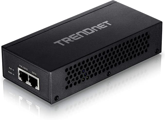 TRENDnet Gigabit Ultra PoE  Injector, TPE-117GI, Supplies PoE (15.4W)/PoE  (30W) or Ultra PoE (60W), Network a PoE device Up to 100m (328 ft), Supports IEEE 802.3af/802.at/Ultra PoE, Plug & Play, Black