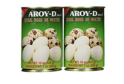 Aroy-D Quail Eggs, 425g, 2 Pack