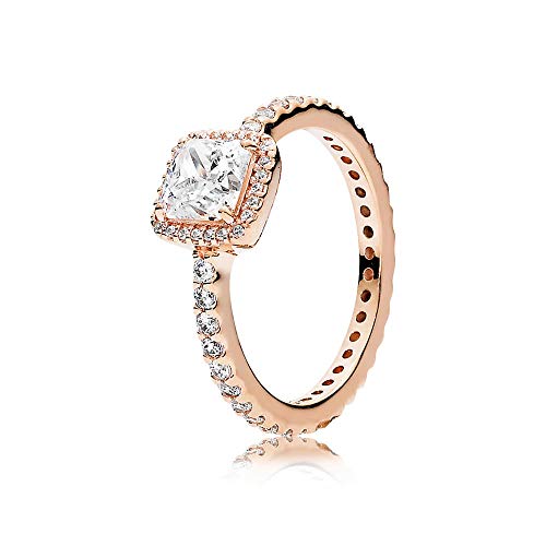 Pandora Timeless Elegance Ring, Pandora Rose, Clear CZ, 7 US, 180947CZ-54