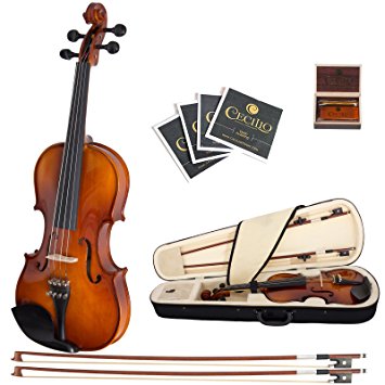 Cecilio 1/4 CVN-300 Ebony Fitted Solid Wood Violin
